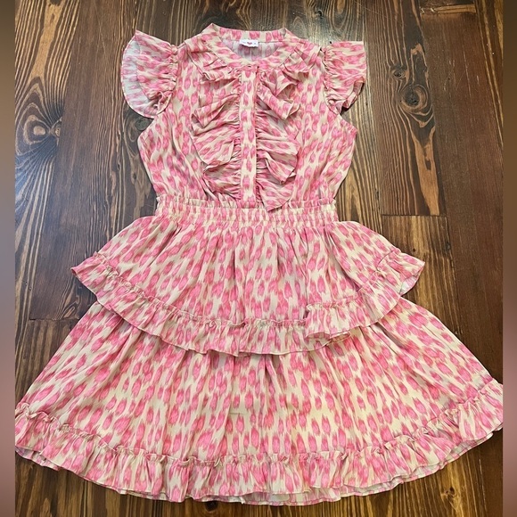 BUDDY LOVE Astrid Ruffle Front Mini Dress - Pink Lady Pink Girly - Picture 8 of 13